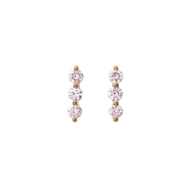 14 KARAT GOLD DIAMOND EARRINGS - Tapper's Jewelry 