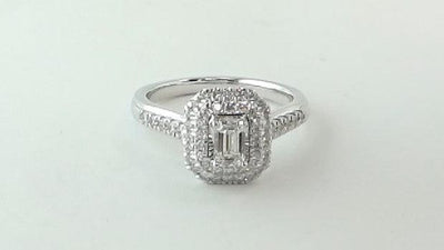 14 KARAT GOLD DIAMOND HALO ENGAGEMENT RING - Tapper's Jewelry 