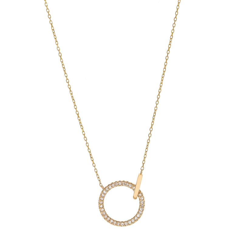Rose Gold Round Diamond Pendant with Chain at Rs 23,175 / Piece in Jaipur |  KOSH