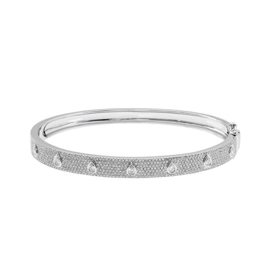 14 KARAT GOLD DIAMOND PAVE BRACELET - Tapper's Jewelry 