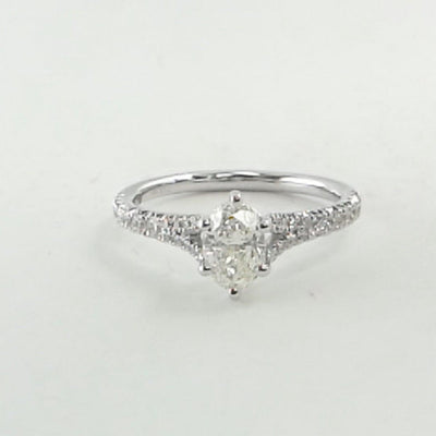 14 KARAT GOLD DIAMOND PAVE ENGAGEMENT RING - Tapper's Jewelry 