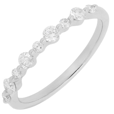 14 KARAT GOLD DIAMOND SHARED PRONG BAND - Tapper's Jewelry 