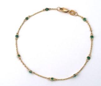 14 KARAT GOLD EMERALD BRACELET - Tapper's Jewelry 