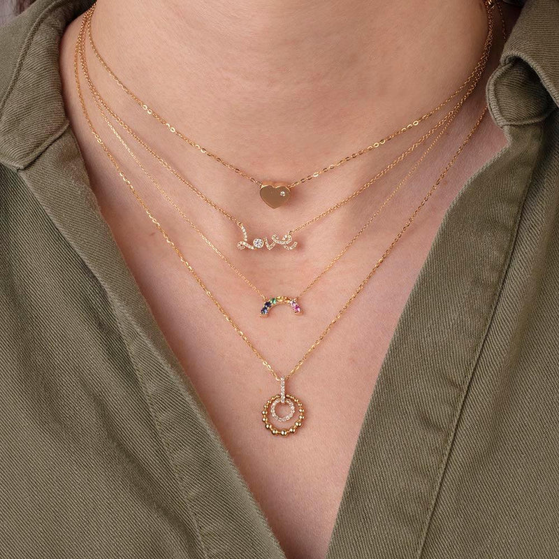 Diamond Olympic Rings Necklace | Exquisite Jewelry