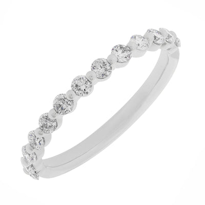 14 KARAT GOLD SHARED PRONG DIAMOND BAND - Tapper's Jewelry 