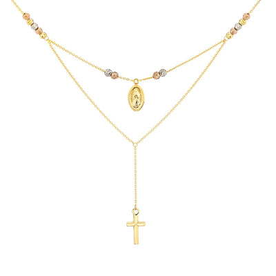 14K 3 Metal Necklace - Tapper's Jewelry 