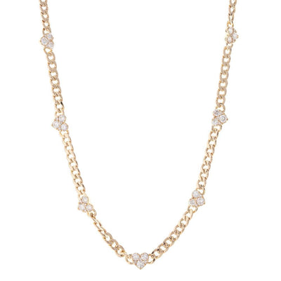 14K GOLD DIAMOND HEART NECKLACE