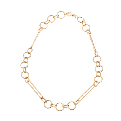 14K GOLD MIXED LINK NECKLACE - Tapper's Jewelry 
