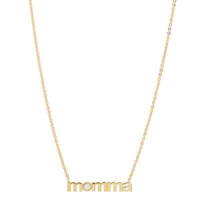 14K GOLD MOMMA DIAMOND NECKLACE - Tapper's Jewelry 