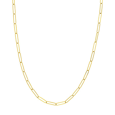 14K GOLD PAPERCLIP NECKLACE - Tapper's Jewelry 