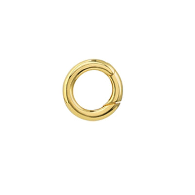 14K GOLD ROUND PUSH LOCK - Tapper's Jewelry 