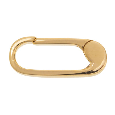 14K GOLD SQUARE PUSH CLASP - Tapper's Jewelry 