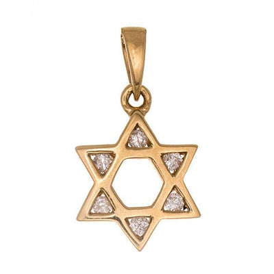 14K GOLD STAR OF DAVID PENDANT - Tapper's Jewelry 