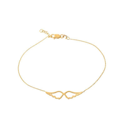 14K GOLD WING BRACELET - Tapper's Jewelry 