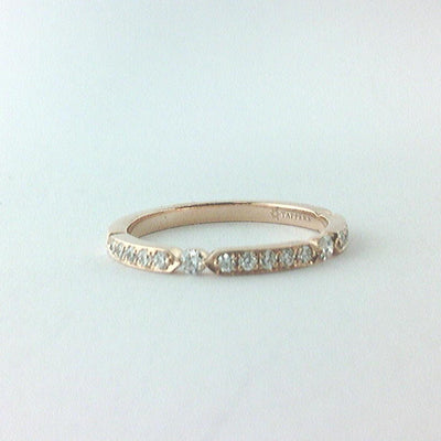 14K Rose Gold Diamond Band - Tapper's Jewelry 