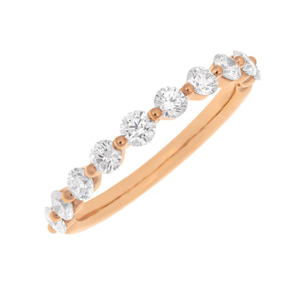 14K Rose Gold Diamond Band - Tapper's Jewelry 