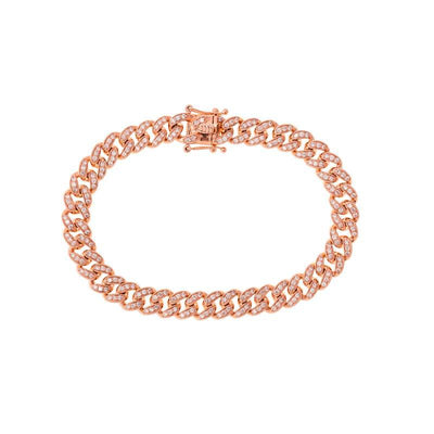 14K ROSE GOLD DIAMOND BRACELET - Tapper's Jewelry 