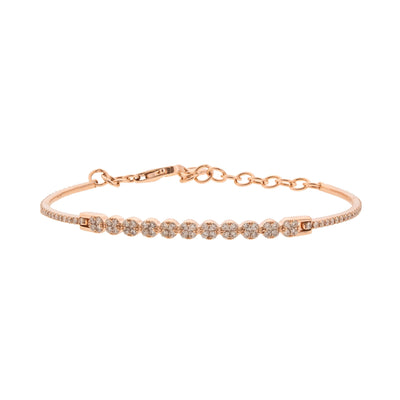 14K Rose Gold Diamond Bracelet