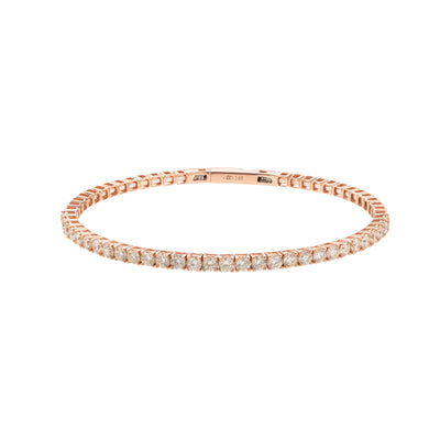 14K Rose Gold Diamond Bracelet - Tapper's Jewelry 