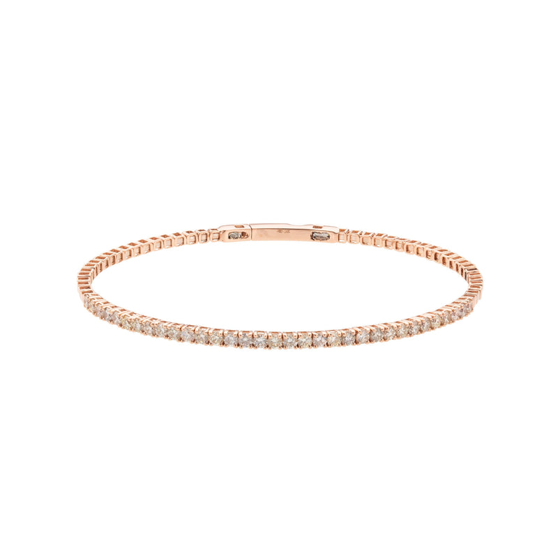 14K Rose Gold Diamond Bracelet