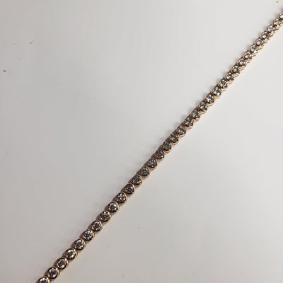 14K Rose Gold Diamond Bracelet