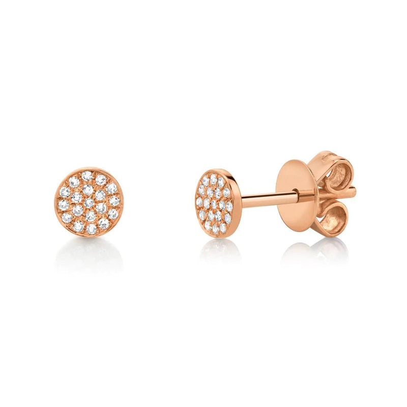 Two Tone Stud Earrings In White And Yellow Gold | Love Knots