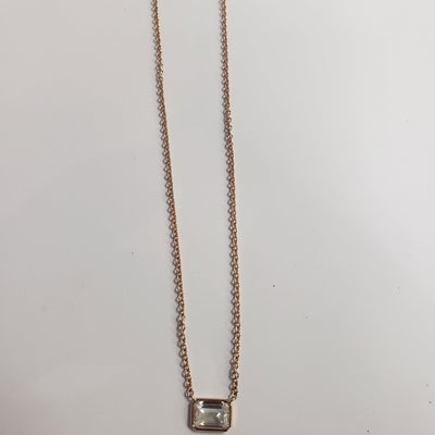 14K Rose Gold Diamond Necklace - Tapper's Jewelry 