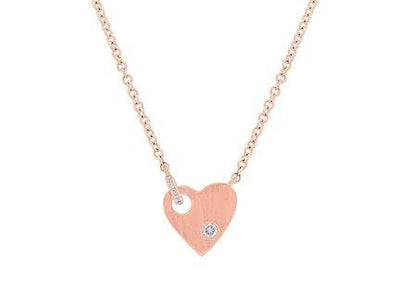 14K Rose Gold Diamond Necklace - Tapper's Jewelry 