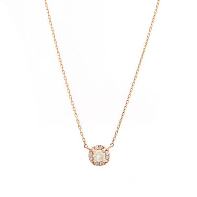 14K ROSE GOLD DIAMOND NECKLACE - Tapper's Jewelry 
