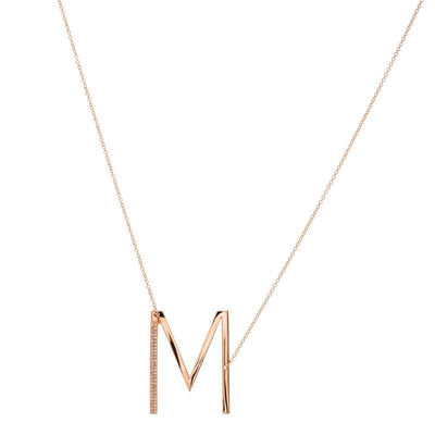 14K Rose Gold Diamond Necklace - Tapper's Jewelry 