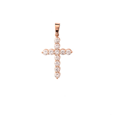14K Rose Gold Diamond Necklace - Tapper's Jewelry 
