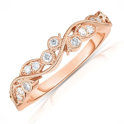 14K Rose Gold Diamond Ring - Tapper's Jewelry 