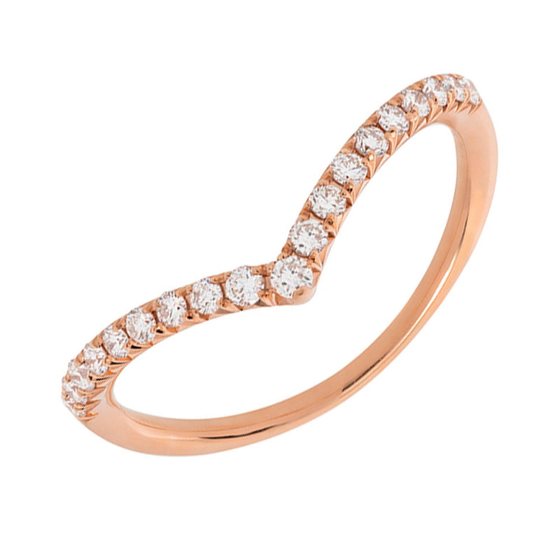 14K Rose Gold Diamond Ring