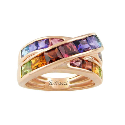 14K Rose Gold Multi Ring