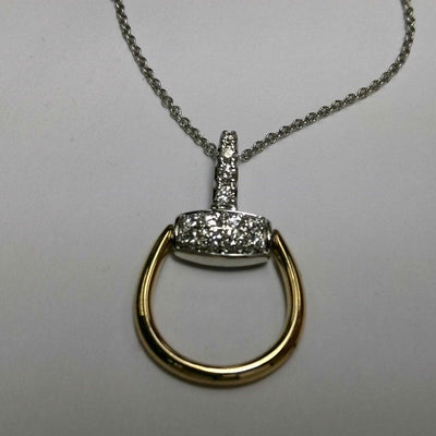 14K Two-Tone Diamond Necklace - Tapper's Jewelry 