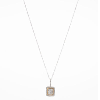 14K Two-Tone Diamond Necklace - Tapper's Jewelry 