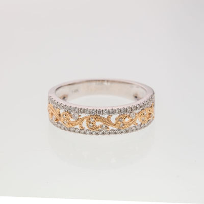 14K Two-Tone Diamond Ring