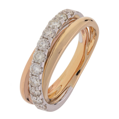 14K Two-Tone Diamond Ring - Tapper's Jewelry 