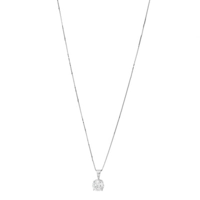 14K W GOLD LAB GROWN DIAMOND PENDANT NECKLACE - Tapper's Jewelry 