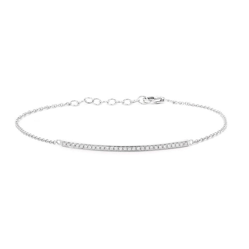 14K White Gold 1ct Modern Rectangle Tennis Bracelet - Diamond Bracelet | J.  Landa