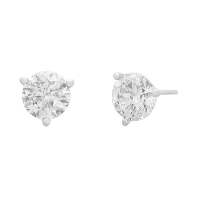 14K WHITE GOLD 2.00 CTTW DIAMOND STUD EARRINGS
