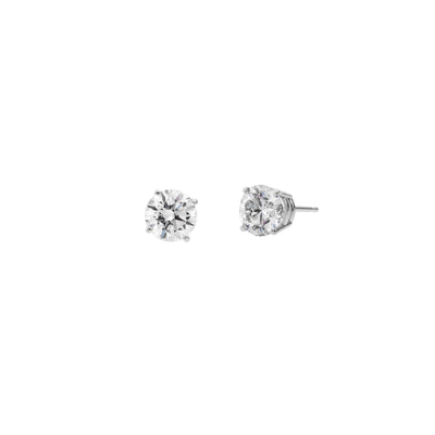 14K WHITE GOLD 2.00CTTW LAB GROWN DIAMOND STUD EARRINGS - Tapper's Jewelry 
