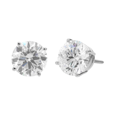 14K WHITE GOLD 3.00CTTW LAB GROWN DIAMOND STUD EARRINGS - Tapper's Jewelry 