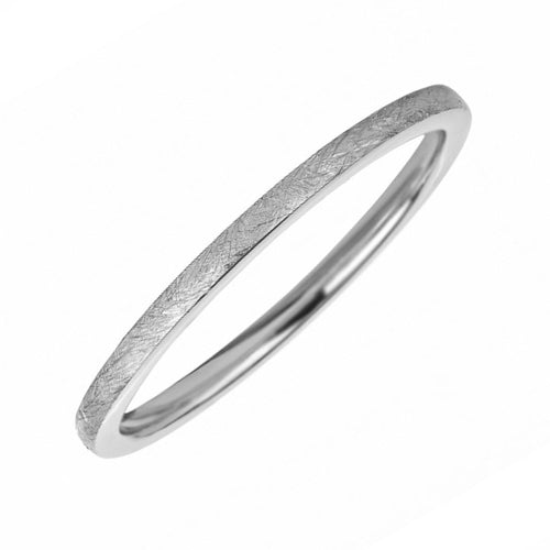 14K White Gold Band
