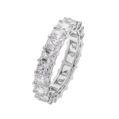 14K White Gold Cubic Zirconia Ring - Tapper's Jewelry 
