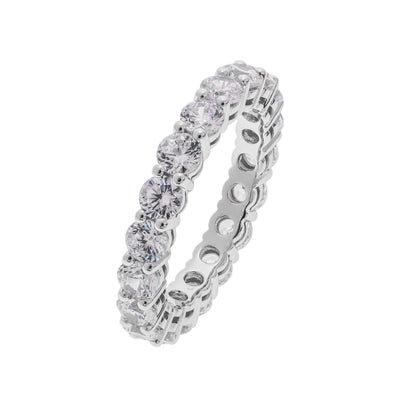14K White Gold Cubic Zirconia Ring - Tapper's Jewelry 
