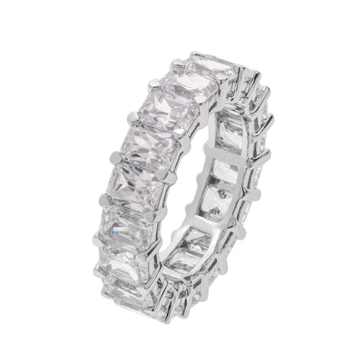14K White Gold Cubic Zirconia Ring - Tapper's Jewelry 