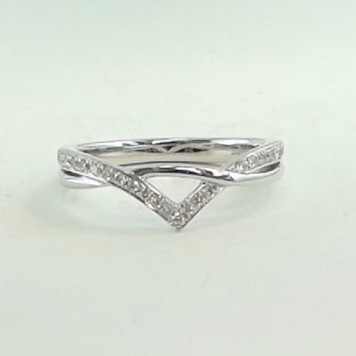 14K White Gold Diamond Band - Tapper's Jewelry 