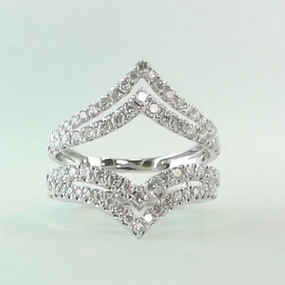 14K White Gold Diamond Band - Tapper's Jewelry 