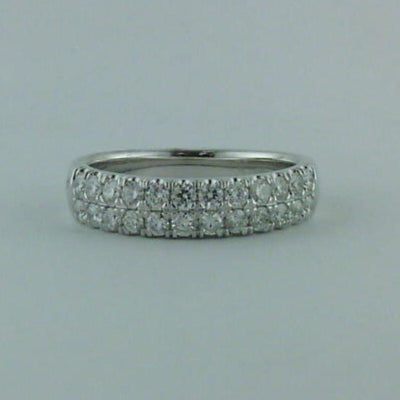 14K White Gold Diamond Band - Tapper's Jewelry 
